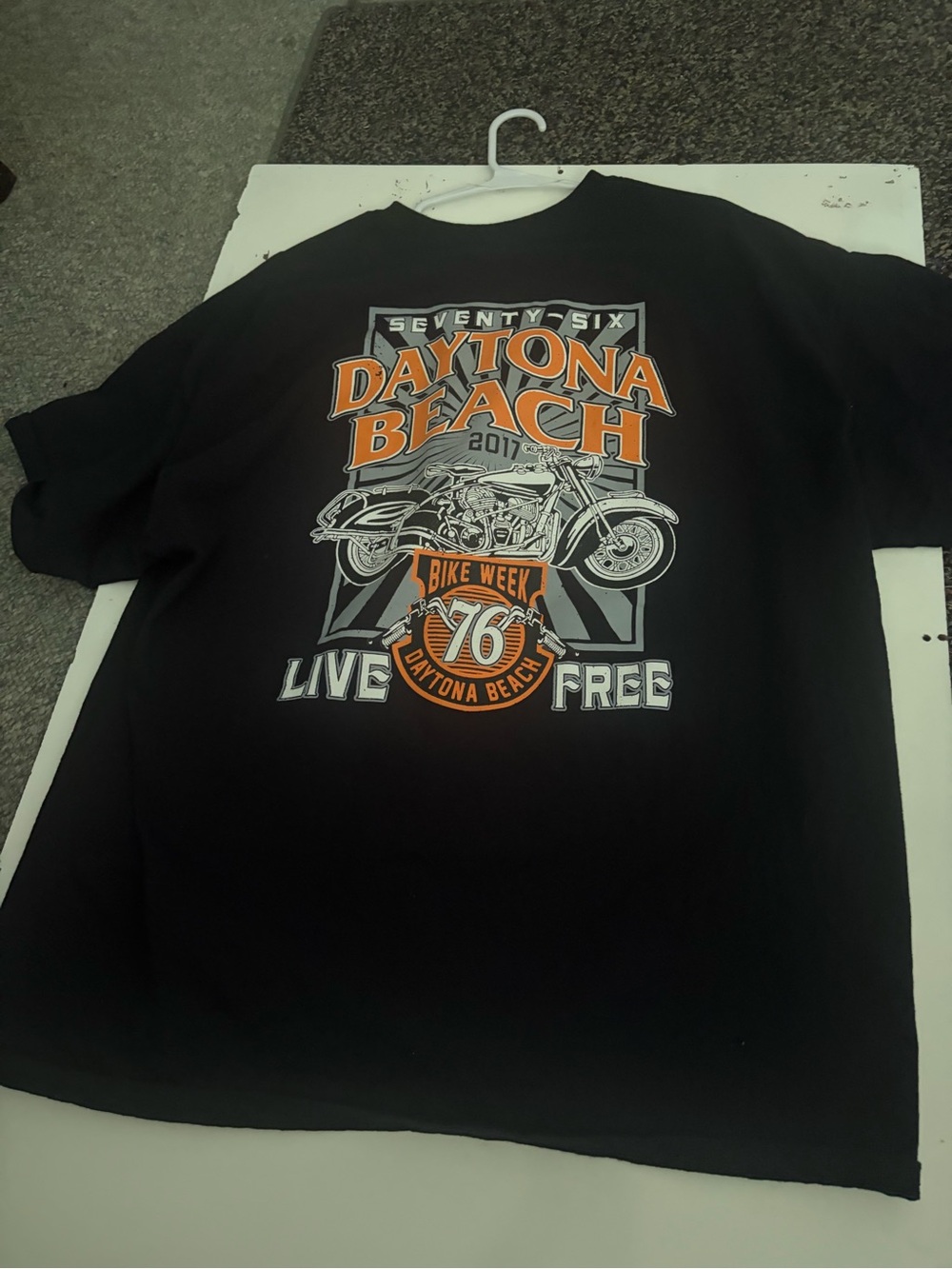 Daytona Beach 2017 Bike Week Graphic Tee - Black XXL
